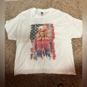 Bohemian Cowgirl Dolly Tee White Graphic T-Shirt